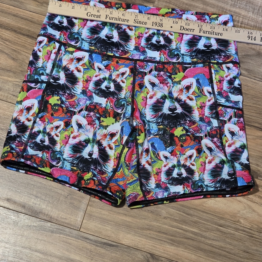 Constantly Varied Gear High Waist Colorful Raccoon Shorts - Picture 7 of 11
